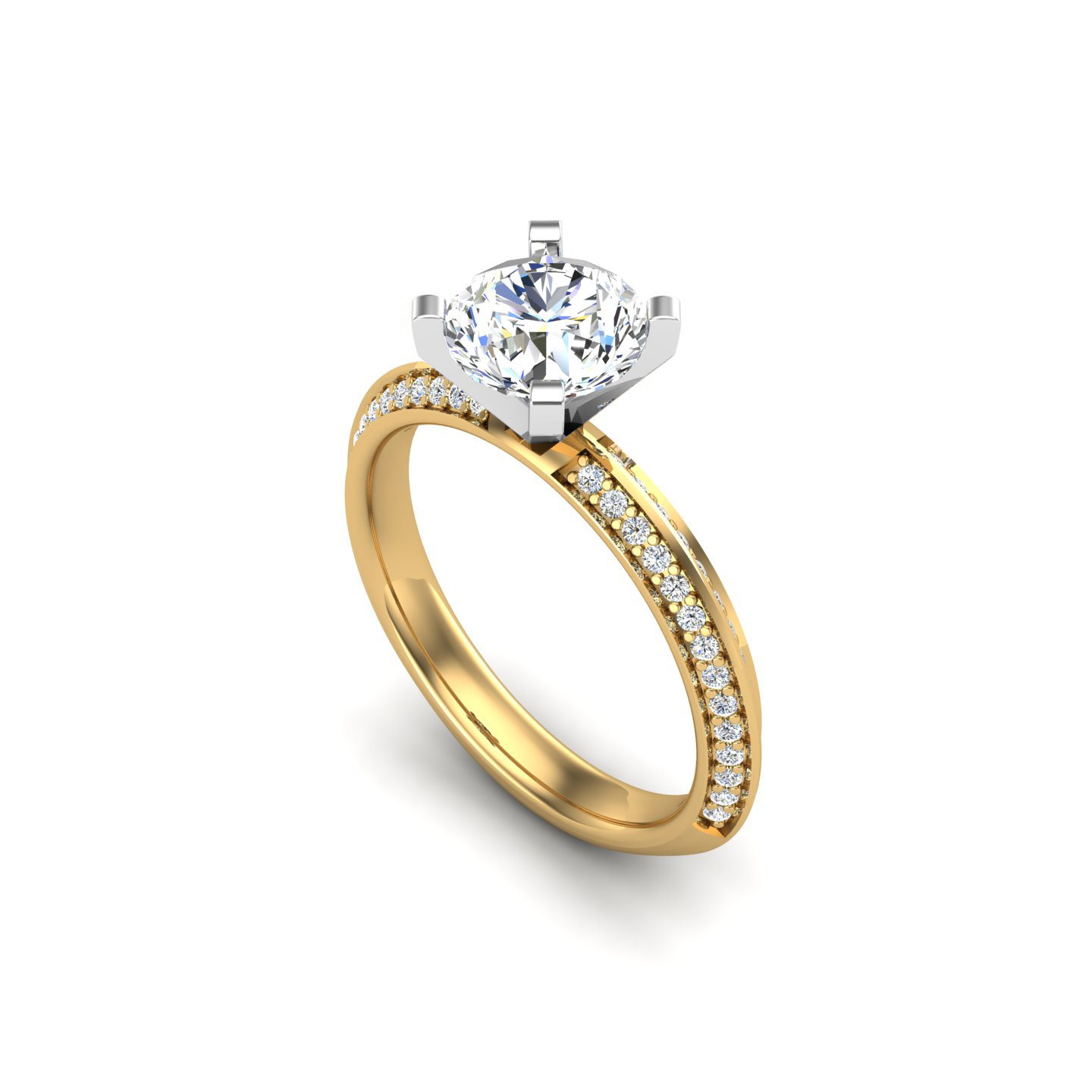 Raya Knife Edge Pave Ring